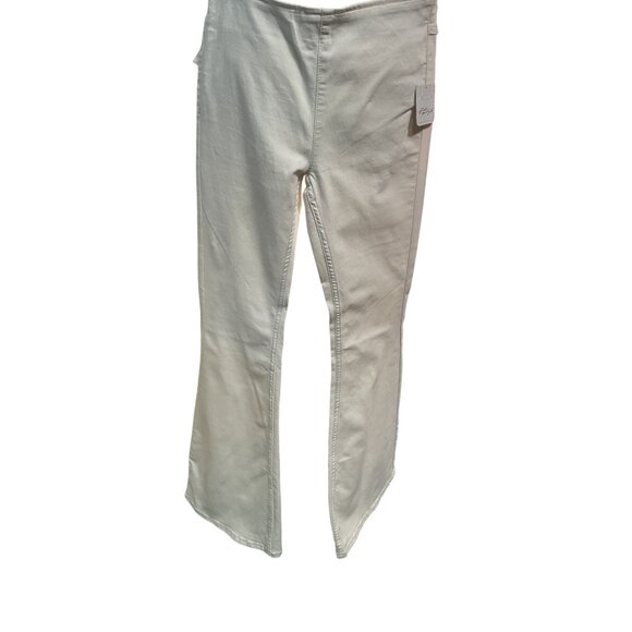 Free People Ivory Stretch Flared Jeans Size 27 Cotton Blend Womens NWT - Picture 4 of 6